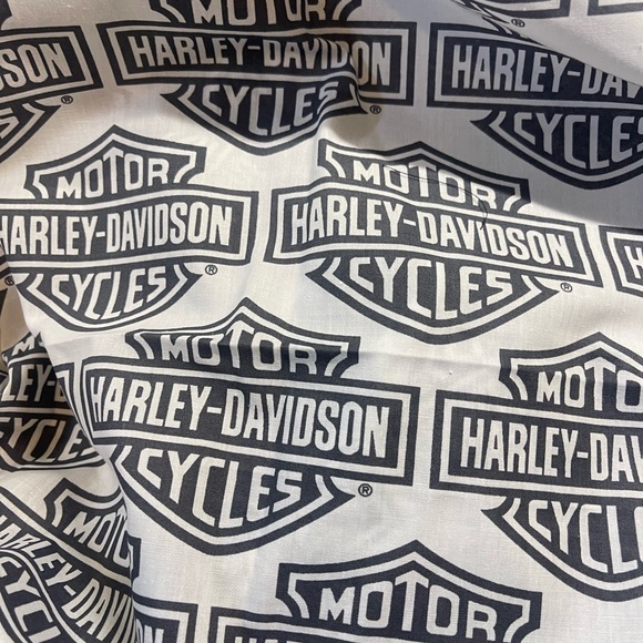 New 100% cotton Harley Davidson Motorcycle Fabric for quilt making pillow 11x24 - Picture 5 of 7